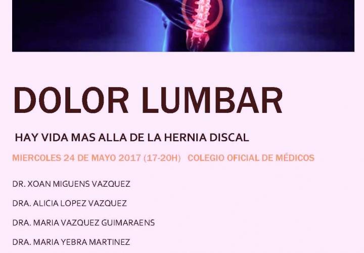 Curso: "Dolor Lumbar: Hay vida más allá de la hernia discal"