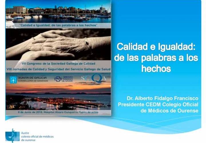 Presentación del Presidente de la Comisión Deontológica del ICOMOu al VII Congreso Sociedad Galega de Calidade 2016