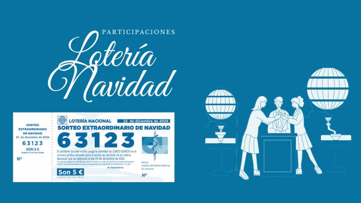 Participaciones Lotería de Navidad - Número 63123